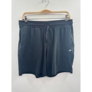 Fabletics The Cloud Jersey Shorts Men's Large Black Stretch Drawstring Waist NWT